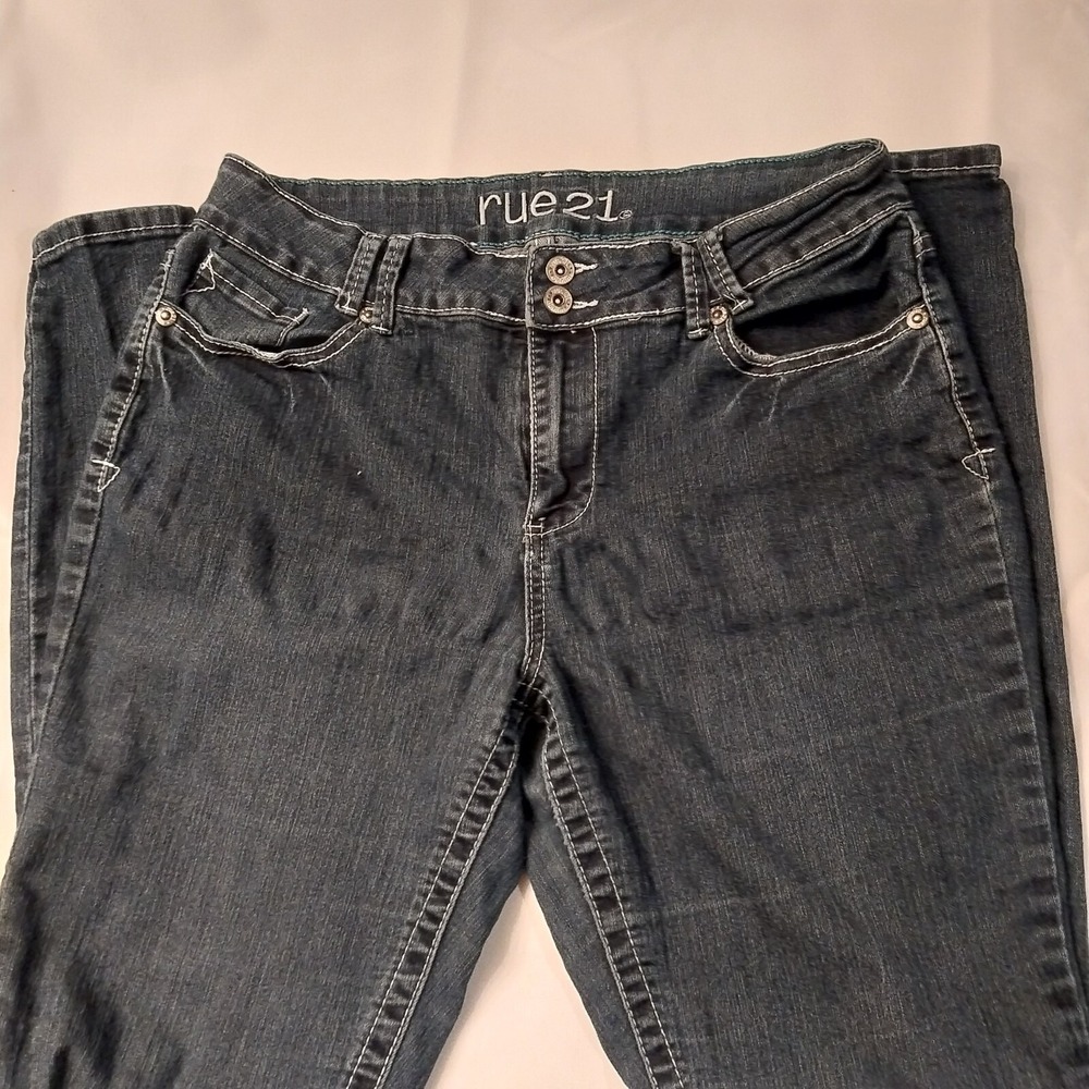 Rue21 Skinny Jeans Women's‎ 11/12 Pockets 34 X 33 Stretch Jeans/ High Rise